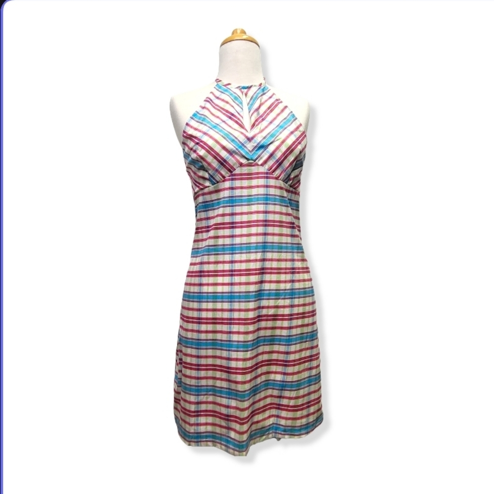 Vintage 90s Y2K ESPRIT Halter Dress Size 5/6